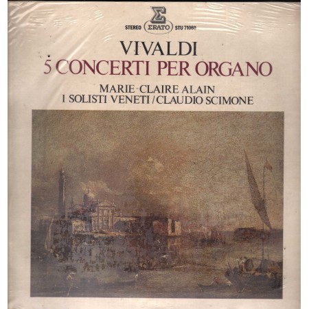 Vivaldi ‎Lp Vinile Cinque Concerti Per Organo Erato – STU71060 Sigillato