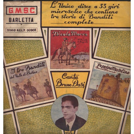 Bruno Dasi Lp Vinile Tre Storie Di Banditi Complete Gmsc – 00903 Nuovo