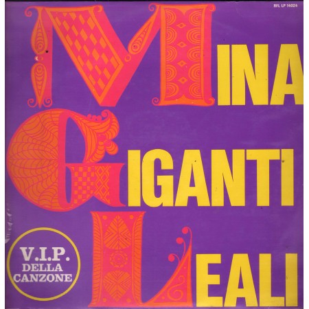 Mina, Giganti, Leali Lp Vinile Vip Della Canzone Rifi – RFLLP14024 Nuovo