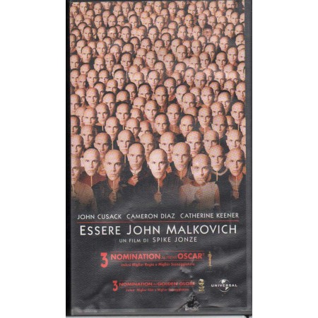 Essere John Malkovich VHS Spike Jonze Univideo – 0783313 Nuovo