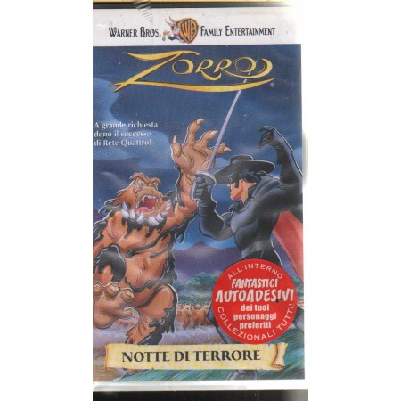 Zorro : Notte Di Terrore VHS Univideo - PIV15782 Sigillato