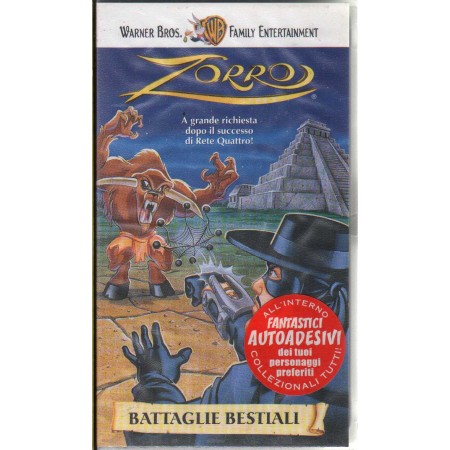 Zorro : Battaglie Bestiali VHS Univideo - PIV15779 Sigillato