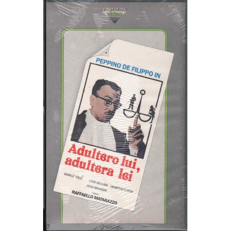 Adultero Lui, Adultera Lei VHS Peppino De Filippo Univideo - 1025 Sigillato