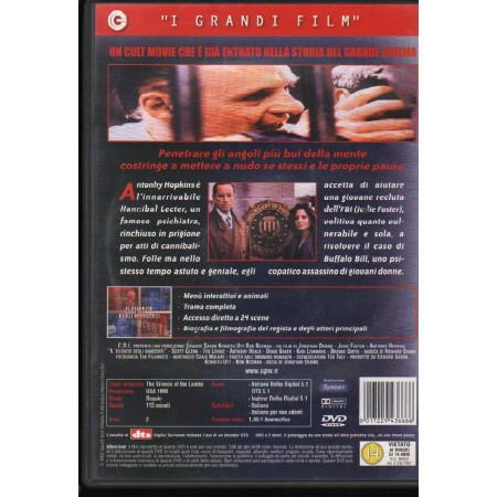 Il Silenzio Degli Innocenti DVD Jonathan Demme CDI - 36666 Nuovo