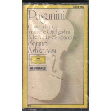 Paganini, Ashkenasi MC7 Violin Concertos No.1, 2, La Campanella Deutsche – 3335207 Sigillato