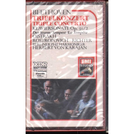 Beethoven, Karajan MC7 Triple Concerto Klaviersonate Op.31/2 EG7690324 Sigillato