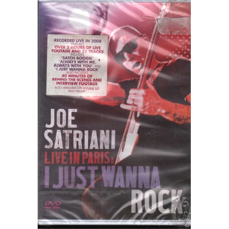 Joe Satriani DVD Live In Paris: I Just Wanna Rock Sony Music – 88697569349 Sigillato
