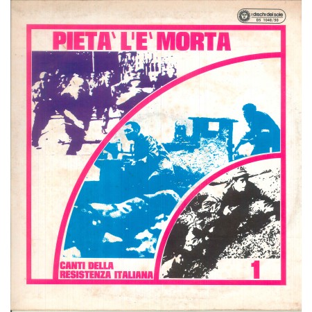 Canti Resistenza Italiana Lp Vinile Pietà L'è Morta Dischi Del Sole DS 1048/50