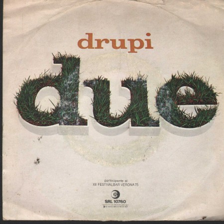 Drupi Vinile 7" 45 Giri Due Ricordi – SRL10760 Nuovo