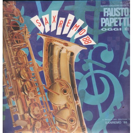 Fausto Papetti Vinile LP Oggi É - Saxremo '88 - 46 Raccolta CBS – 4609141 Sigillato
