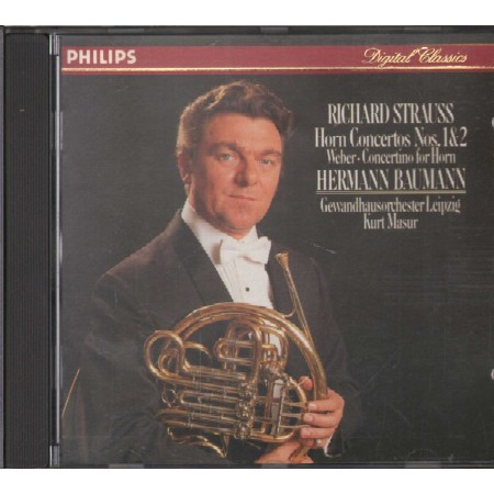 Richard Strauss CD Horn Concertos, Concertino For Horn Philips – 4122372 Sigillato