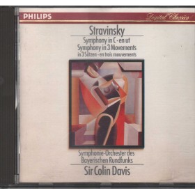 Stravinsky, Colin Davis CD Symphony In C, In 3 Movements Philips – 4169852 Sigillato