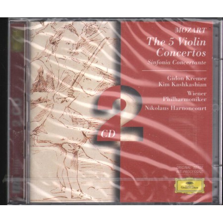 Mozart, Harnoncourt CD The 5 Violin Concertos, Sinfonia Concertante Sigillato