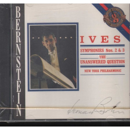 Bernstein, Ives CD Symphonies 2, 3 The Unanswered Question MK42407 Sigillato