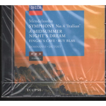 Mendelssohn, Dohnányi, Dutoit CD Symphony 4, Midsummer Night's  Eclipse – 4482372 Sigillato