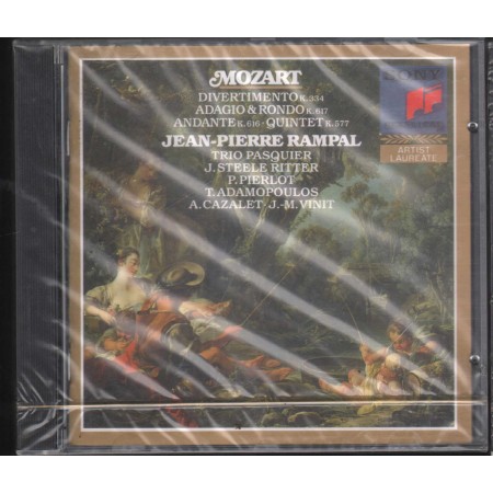 Mozart, Rampal, Trio Pasquier CD Divertimento, Adagio, Andante, Quintet Sony – SK47230 Sigillato