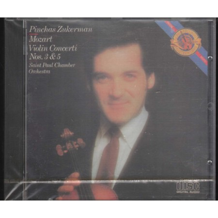 Mozart, Zukerman CD Violin Concerti Nos. 3, 5 CBS – CD37290 Sigillato