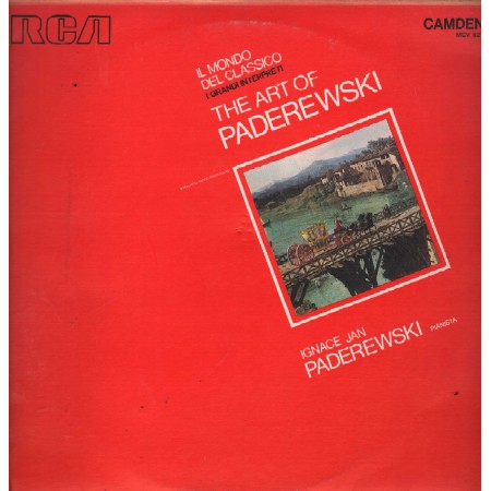 Ignacy Jan Paderewski Lp Vinile The Art Of Paderewski RCA – MCV5271 Nuovo
