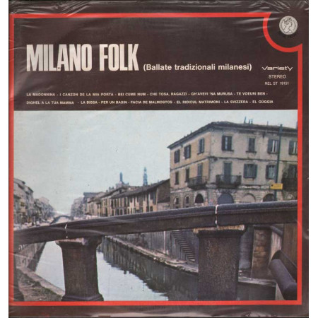 AAVV Lp Vinile Milano Folk Ballate Tradizionali Milanesi Rifi Variety