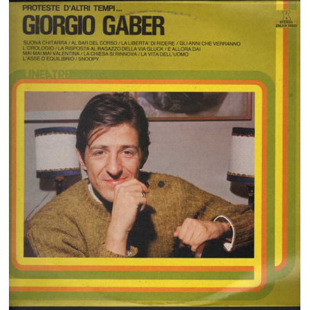 Giorgio Gaber Lp 33giri Proteste Di Altri Tempi  Nuovo 0033323