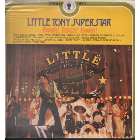 Little Tony Lp 33giri Superstar Rock! Rock! Rock! Nuovo Sigillato 0072028