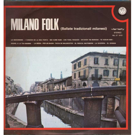 AAVV Lp Vinile Milano Folk Ballate Tradizionali Milanesi / Variety Rifi Nuovo