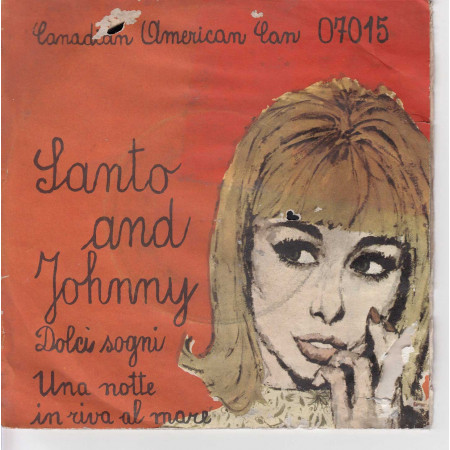 Santo & Johnny Vinile 7" 45 giri Dolci Sogni / Una Notte In Riva Al Mare Nuovo