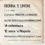 Menecone e Maglione Vinile 45 giri 7" Fronna 'E Limone parte I & II Nuovo