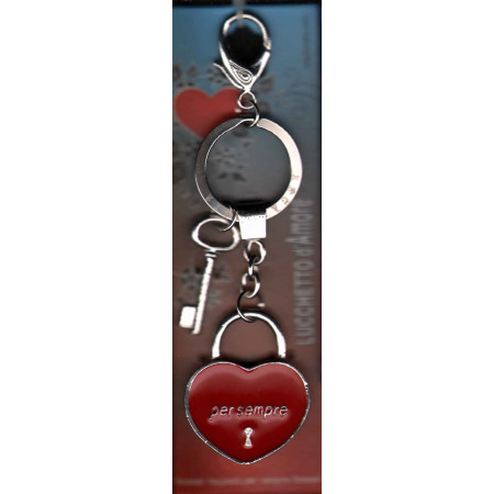 Lucchetto D'Amore Per Sempre - Portachiavi - Regalandia Nuovo 8034028582646