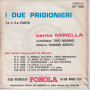 Mirella 45 Giri I Due Prigionieri  N.P. 1826 Nuovo