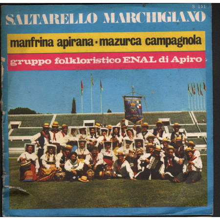 Enal Di Apiro Vinile 45 Saltarello Marchigiano / Manfrina Apirana Nuovo S151