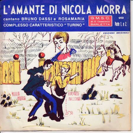 Bruno Dassi ‎Vinile 7" 45 giri L'Amante di Nicola Morra GMSC Nuovo‎