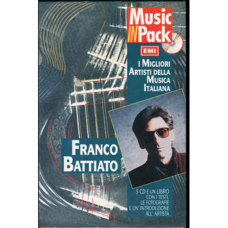 Franco Battiato 3CD Libro Music In Pack I Migliori Artisti della Musica Italiana