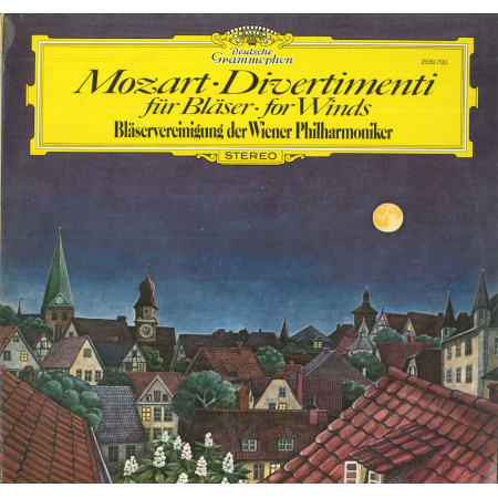 Mozart Blaservereinigung Wiener Philharmoniker ‎Lp Divertimenti Fur Blaser Nuovo