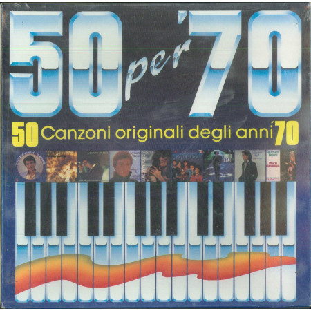 AA.VV ‎‎3x MC7 50 per 70 50 Canzoni Originali Degli 70 / LSM 2015 Sigillata