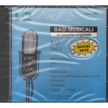 Basi musicali CD Raf vol. 1 Nuovo Sigillato