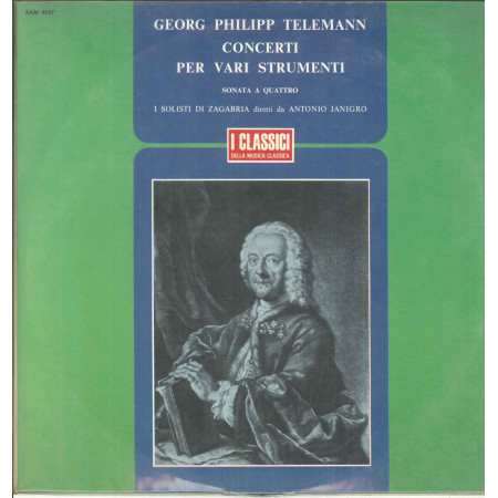 Georg Philipp Telemann Lp Vinile Concerti Per Vari Strumenti / Ricordi Nuovo
