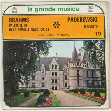Brahms Vinile 7" 45 giri Valzer N. 15 Op. 39 / Minuetto - RGM-NP 02719 - Nuovo