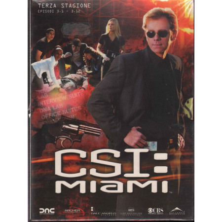 C.S.I. Miami Stagione 03 Ep 01 12 DVD David Caruso / Emily Procter Sigillato
