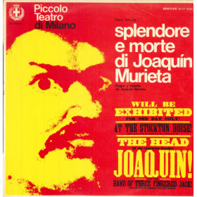 Plablo Neruda Lp Vinile Splendore E Morte Di Joaquin Murieta / Bentler Nuovo