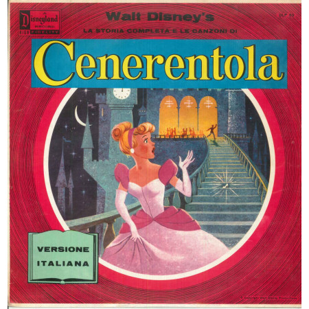 Cenerentola Lp Vinile La Storia Completa E Le Canzoni Italiana Disneyland ‎Nuovo