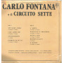 Carlo Fontana E Il Circuito Sette ‎‎Lp Contraddizioni / Abramo Allione Sigillato