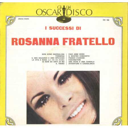 Rosanna Fratello Lp I Successi Di Rosanna Fratello / Oscar Del Disco Cover Nuovo