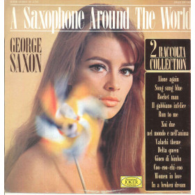 George Saxon ‎Lp Vinile A Saxophone Around The World - 2 Raccolta / Joker Nuovo