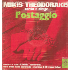 M Theodorakis Lp Canta E Dirige L'Ostaggio / Dischi Dello Zodiaco ‎Sigillato