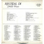 Nilla Pizzi Lp Vinile Recital Di Nilla Pizzi / Durium ‎BL 7125 Cicala Sigillato