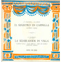 D Cimarosa / G Paisiello Lp Maestro Di Cappella / La Semiramide In Villa Nuovo