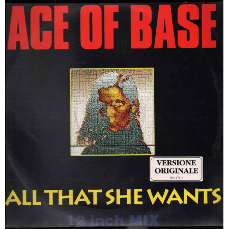 Ace Of Base ‎Vinile 12" All That She Wants /  Polydor ‎861 271-1 Nuovo