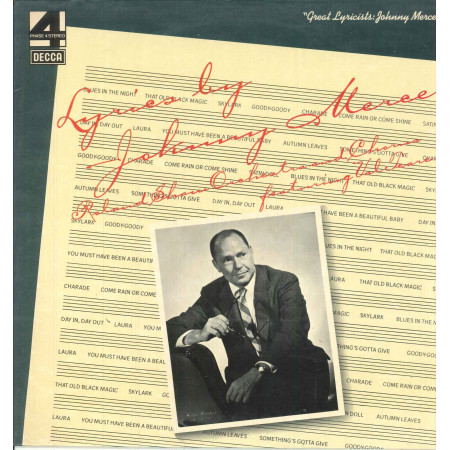 Roland Shaw / Val Teare ‎Lp Great Lyricists Johnny Mercer / Decca Phase 4 Nuovo