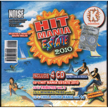 AA.VV. Box 4 CD Hit Mania Estate 2010 / Walkman ‎WKM003/Box Sigillato